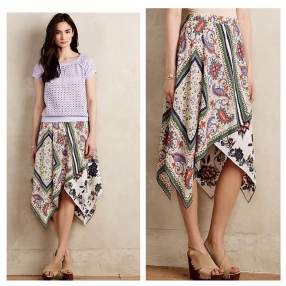 Anthropologie • Maeve Handkerchief Skirt